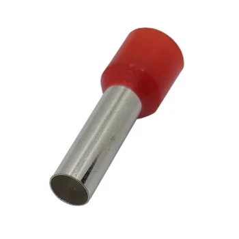 Insulated Cord End Terminals for 16mm² / 5AWG Cable, 100pcs, Red