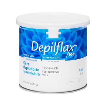 Depilflax 100 Azulene Hair Removal Wax for Sensitive Skin 500ml