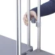 Hailo ProfiLine MSS XXXL Aluminium Waste Bag Stand with Wheels, 120 L