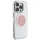 Guess IML Metal Colored Circle Classic Logo MagSafe iPhone 16 Pro Case - Pink
