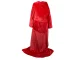 Red Fleece Blanket with Sleeves 140x200 cm