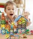 Kids Toy Magic Magnetic Blocks, Set of 90 Elements, Dinosaur Paradise