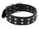 Adjustable eco-leather dog collar with studs L