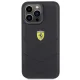 Ferrari Quilted Metal Logo Case for iPhone 15 Pro Max, Black