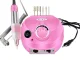 Professional Nail Drill for Manicure and Pedicure 65W with Bits, Pink