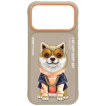 Nimmy Glasses Cool Case for iPhone 17 Pro Beige