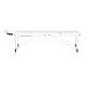 Portable Massage Table Balance Folding Aluminum 3 Section, white