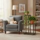 Подставка для цветов лофт ModernHome ME-ATS13 стеллаж на 2 полки
