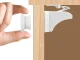 Magnetic Child Safety Locks for Cabinets and Drawers, 10 pcs, White