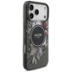 Guess IML Flowers Pearl Strap MagSafe case for iPhone 18 Pro Max / 17 Pro Max, black