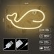 Whale LED Neon Sign for Wall Decor Forever Light FLNE09, Warm White