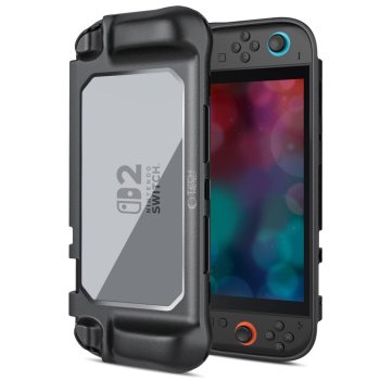 Tech-Protect MagMat Case for Nintendo Switch 2, Black/Transparent