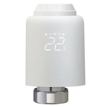 Tuya Smart Radiator Thermostatic Valve, Wi-Fi, White