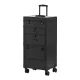 Mobile Hairdresser and Barber Trolley Case Gabbiano V21, Black