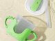 Baby Sippy Cup with Silicone Handles and Straw, 300ml, Green