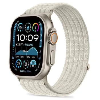 Tech-Protect Nylon Sport dirželis Apple Watch 44 / 45 / 46 / 49 mm, smėlio spalvos