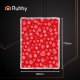 Ruhhy Christmas Flannel Blanket 130x170 cm, White/Red