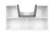 Ecotoys ZKB-5W Kids Storage Shelf with Seat, White
