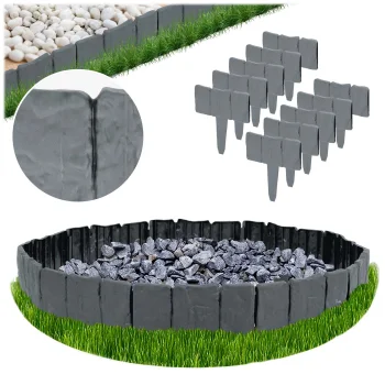 Plonos PL-962 Garden Edging 2.5m Grey