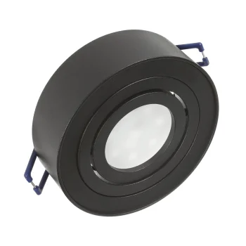 Maclean MCE462 B Recessed Spotlight Fixture for MR16/GU10, Black