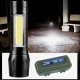Lādējams taktiskais kabatas XPE+COB LED lukturis | Rechargeable Tactical Flashlight