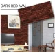 Decorative Wall Panel DARK RED WALL, 500x1000 mm