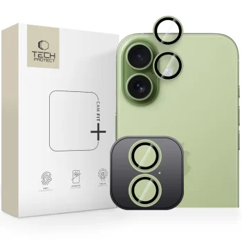 Tech-Protect Camring Fit+ Camera Lens Protector for iPhone 17 Green