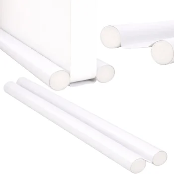 Under Door Draft Stopper Foam Seal Cold Air Blocker 96cm, White