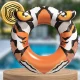 Bestway Inflatable Swim Ring Tiger, 91 cm