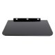 Maclean MC-738 Wall Shelf for Set-Top Box, Glass, Black