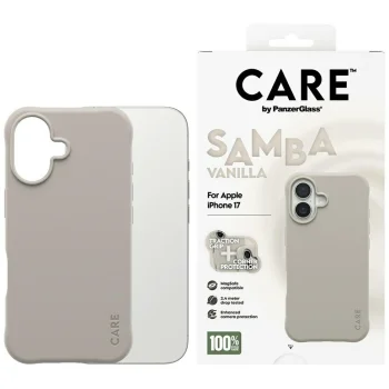 PanzerGlass iPhone 17 Case CARE Fashionable Samba MagSafe, Gray