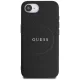 Guess PU Grained Classic Logo Case with MagSafe for iPhone 16e, Black