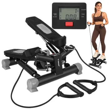 Trizand twist stepper with resistance cords and LCD, 120 kg