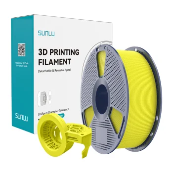 Sunlu PETG High-Speed Matte 3D Printer Filament, Yellow