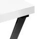 Cosmetic Manicure Table Momo 04-BL, White and Black