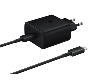 Samsung EP-TA845EWE 45W USB-C Wall Charger with 1.8m Cable EP-DW767JWE, Black