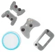Analog Stick Thumb Grips for Controllers, White/Blue