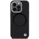 BMW Signature Liquid Silicone MagSafe Case for iPhone 15 Pro Max, Black