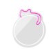 Sleeping Cat LED Neon Sign Wall Decor Forever Light FMNE03, Pink White