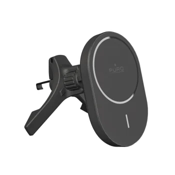 Puro Car Holder with Qi2 Wireless Charger, MagSafe Compatible, Black