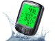 Bicycle Waterproof LCD Speedometer Speed Counter (27 Functions), Black