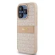 DKNY iPhone 15 Pro Case Mono Stripe & Metal Logo, Pink