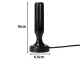 Active Indoor DVB-T2 4K Antenna with Amplifier and Magnetic Base