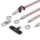 Tech-Protect C10S Crossbody Phone Lanyard (114 cm) + Wrist Strap (31 cm) - Pink Titanium