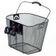 RALLEX Front Bicycle Basket, Aluminum, Click System, Black