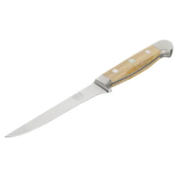 Güde Alpha Flexible Boning Knife, Pear Wood, 13 cm