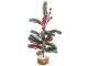 Christmas Table Decoration Tree on Wooden Base, 30 cm
