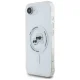 Karl Lagerfeld IML Metal Karl & Choupette Heads MagSafe Case for iPhone 16e - White