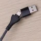 Maxlife All-in-1 Cable USB/USB-C to Lightning and 2x USB-C 66W 1m Black