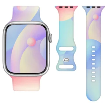 Silicone Strap for Apple Watch 42/44/45/49mm (97+118), Multicolor